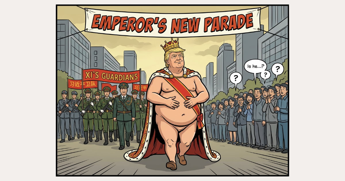 Der König von Amerika ist nackt!